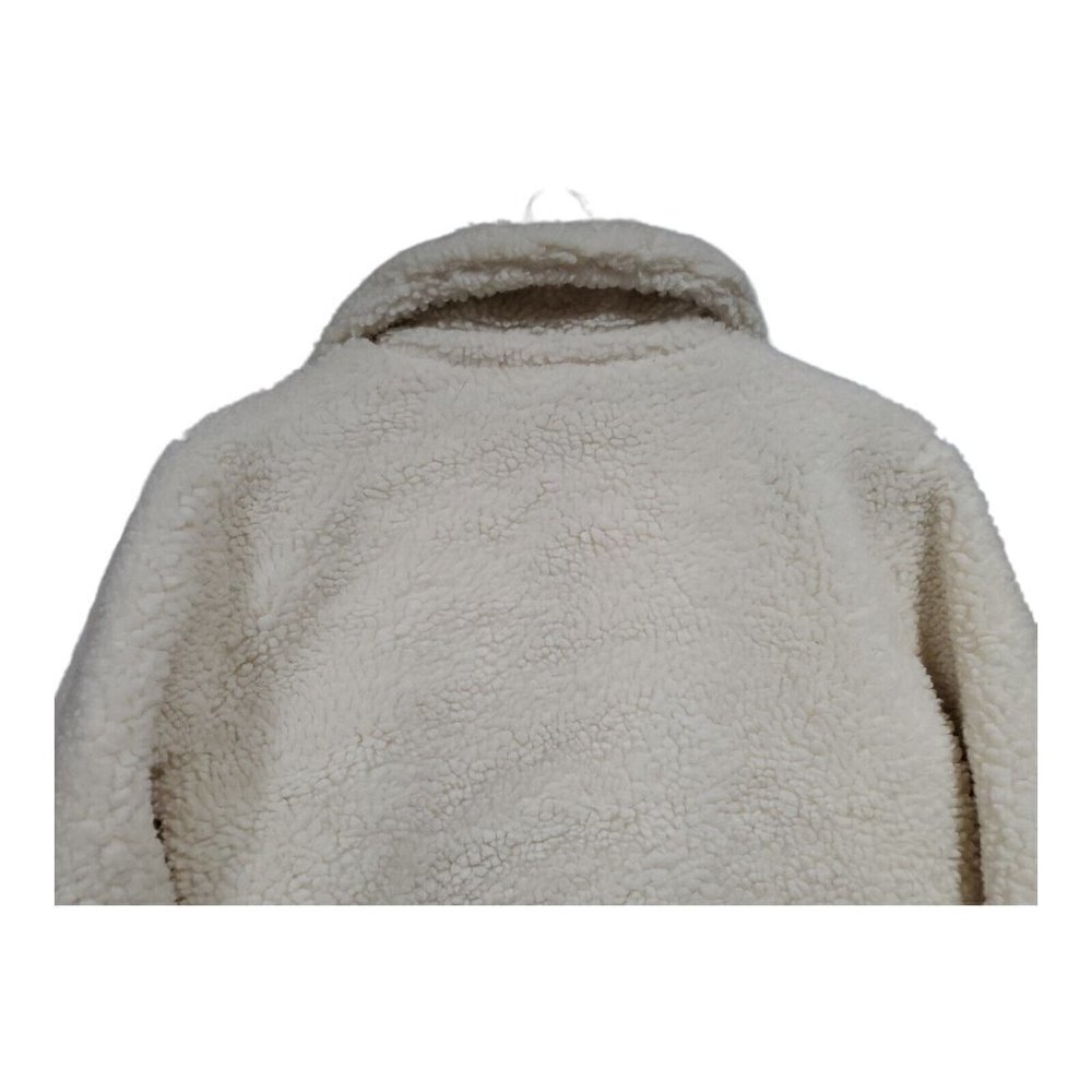 BDG Urban Outfitters Women's Cream Full-zip Sherpa Jacket Pockets Size M - Picture 12 of 12